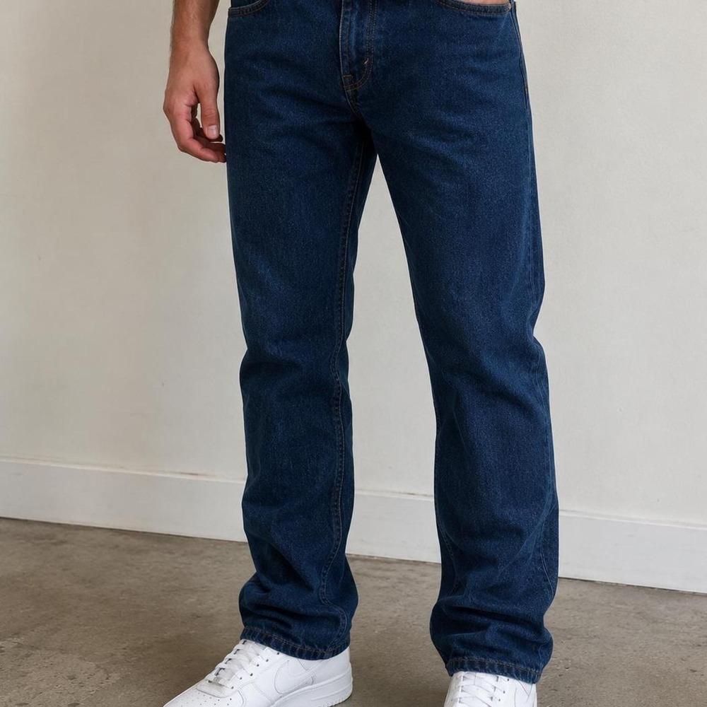 Levi's 514 Straight Fit Jeans Men's W29 L32 Dark Wash Denim